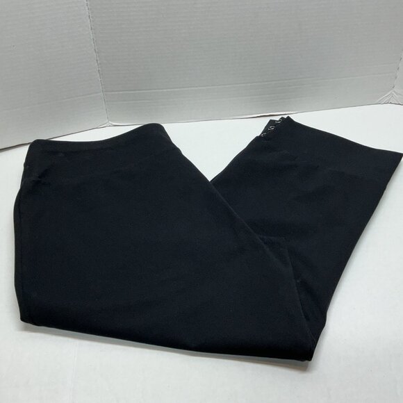 XL PANTS Premium Stretch Crop Pants w/ Trim BLACK NICE! A374111 - Picture 3 of 9